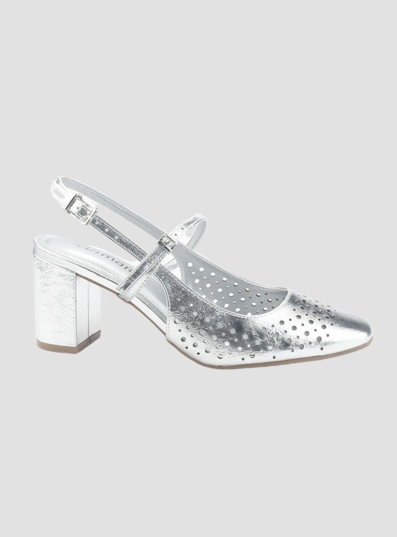 Zapato Via Marte Mujer 153-007-01 Plateado Casual-0