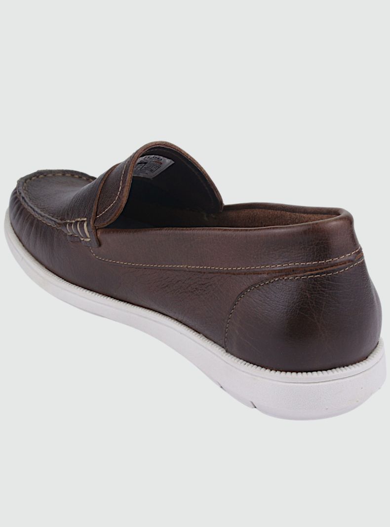 Mocasin Ferracini Hombre 4952 Cafe Casual-3