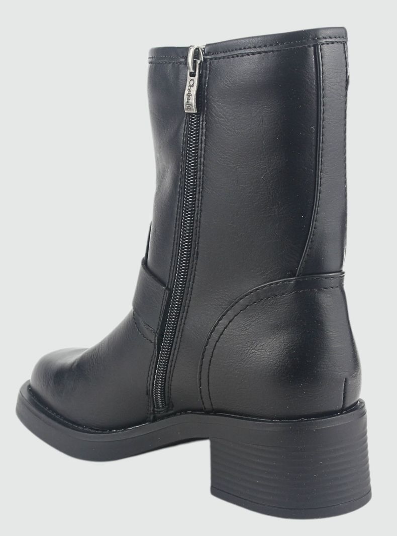 Bota Chalada Mujer Biker-4 Negro Casual-3