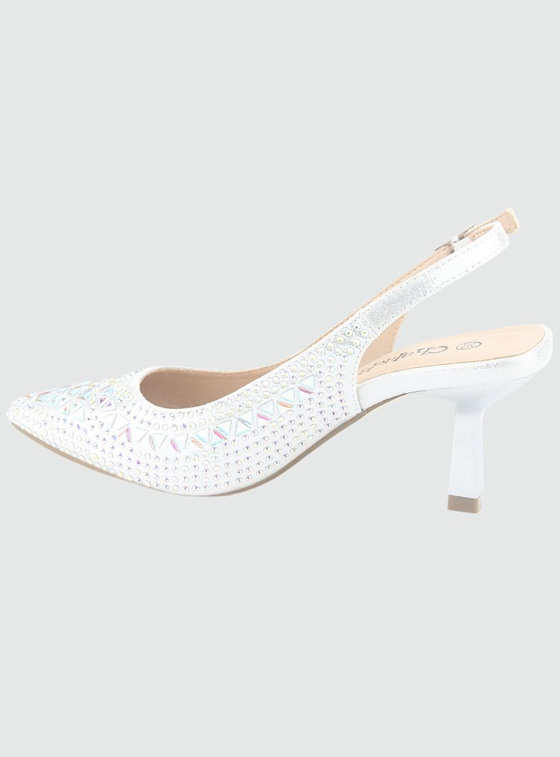 Zapato Chalada Mujer Hot-70 Plateado Casual-1