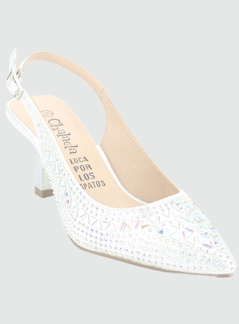 Zapato Chalada Mujer Hot-70 Plateado Casual-2
