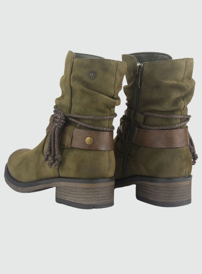 Botin Chalada Mujer Torri-22 Oliva Casual-5