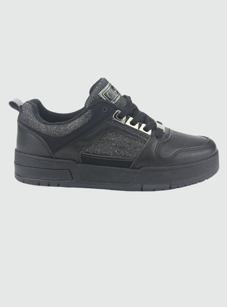 Zapatilla Chalada Mujer Joker-2 Negro Urbano-0