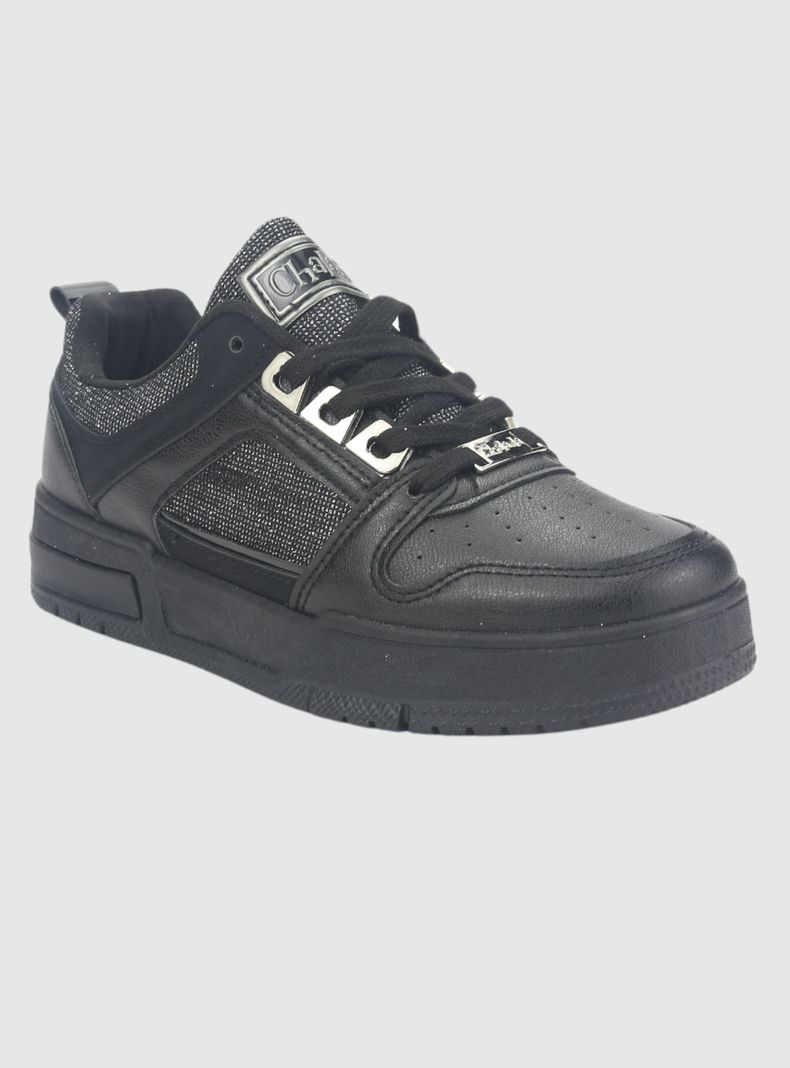 Zapatilla Chalada Mujer Joker-2 Negro Urbano-2