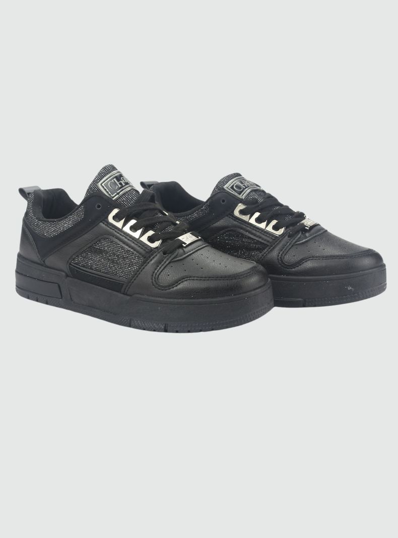 Zapatilla Chalada Mujer Joker-2 Negro Urbano-4