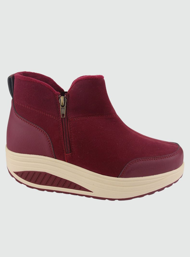 Botin Funway Mujer Tija-4 Rojo Casual-0