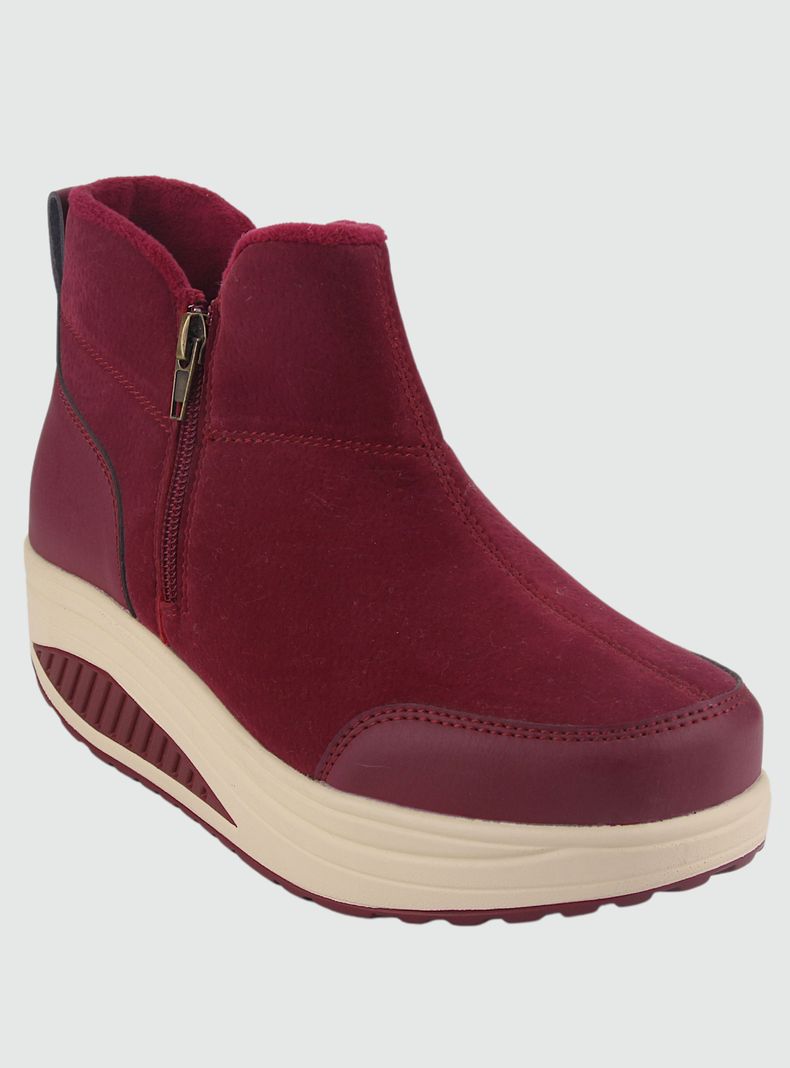Botin Funway Mujer Tija-4 Rojo Casual-2