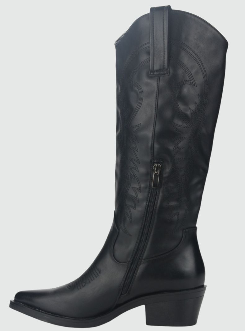 Bota Chalada Mujer West-20 Negro Casual-1