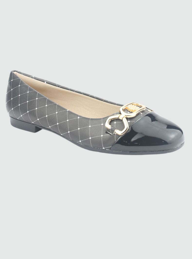 Zapato Chalada Mujer Nazzer-2 Negro Casual-2