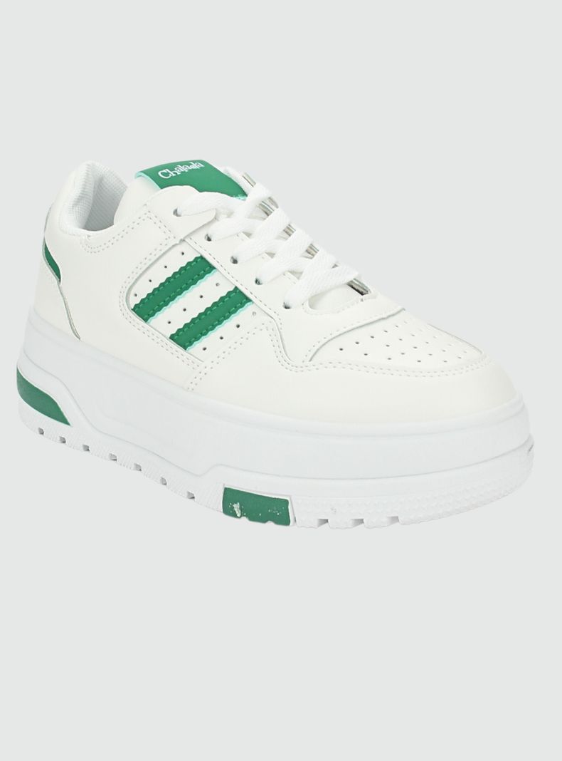 Zapatilla Chalada Mujer Trume-1 Blanco Verde Casual-2