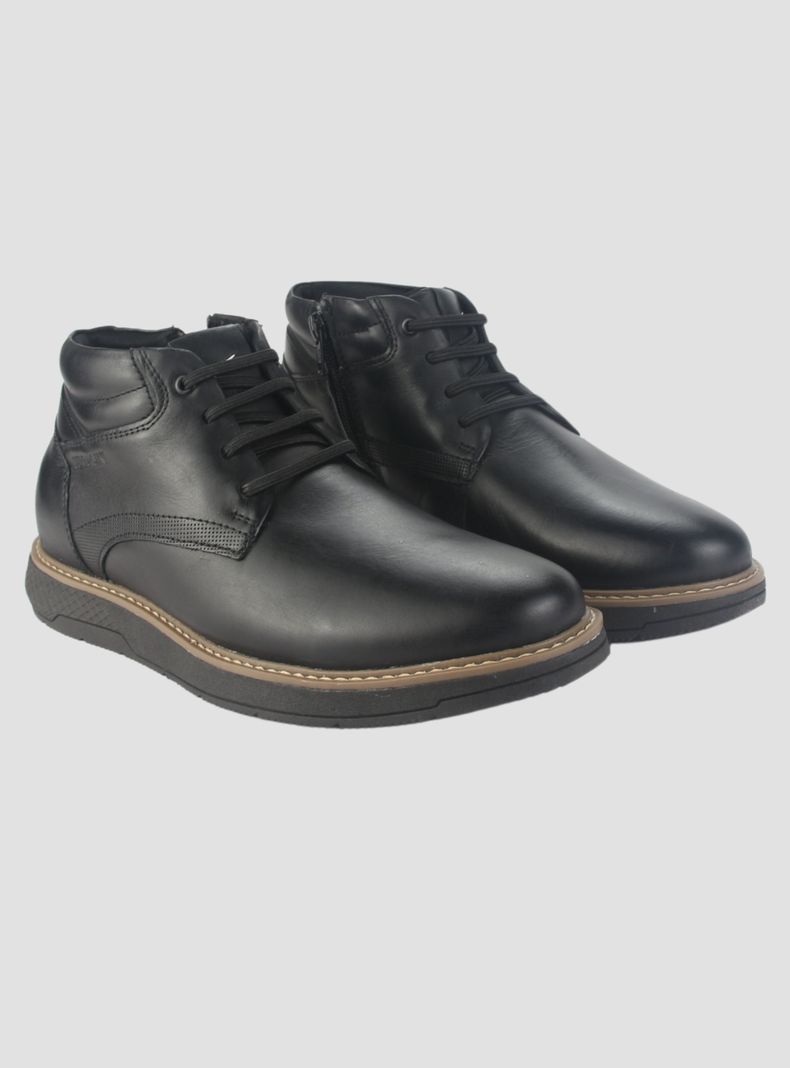 Botin Ferracini Hombre 4172 Wembley Negro Casual-4