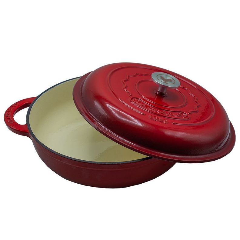 Olla perfil bajo Ø30cm Rouge Rubis-2