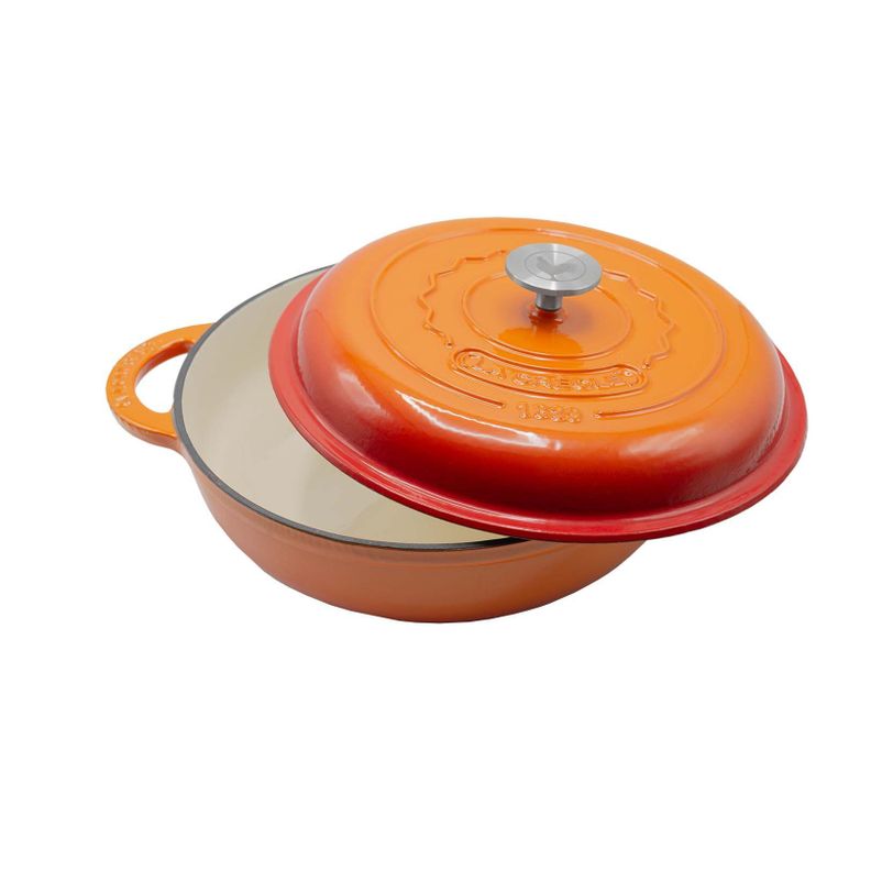 Olla perfil bajo Ø30cm Topaze Orange-1