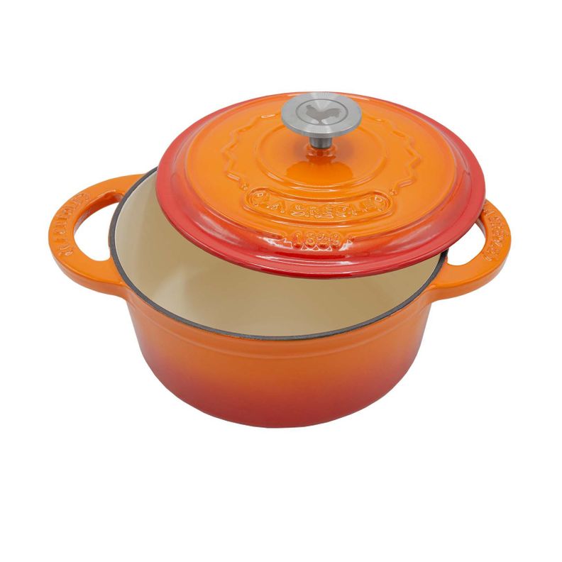 Olla redonda Ø21 cm 3 Lts Topaze Orange-1