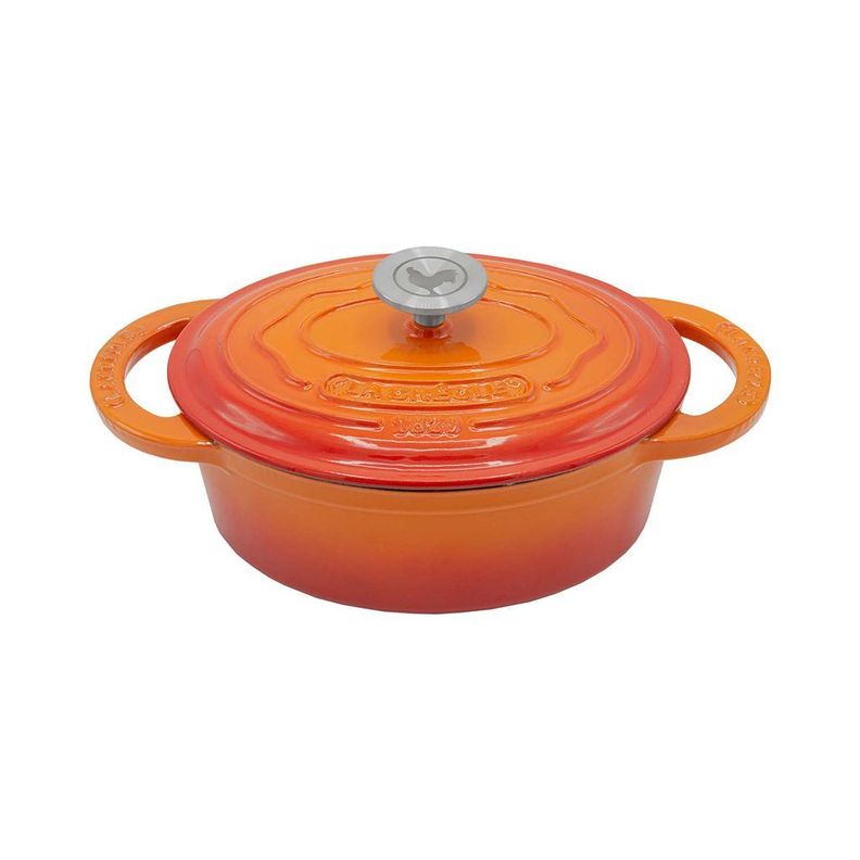 Olla ovalada Ø24 cm 2 Lt Topaze Orange-0