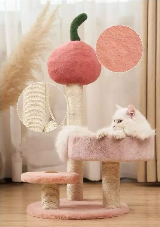 Rascador Para Gatos Cocolumpio Para Gatos De 4 Pisos Rosado-2