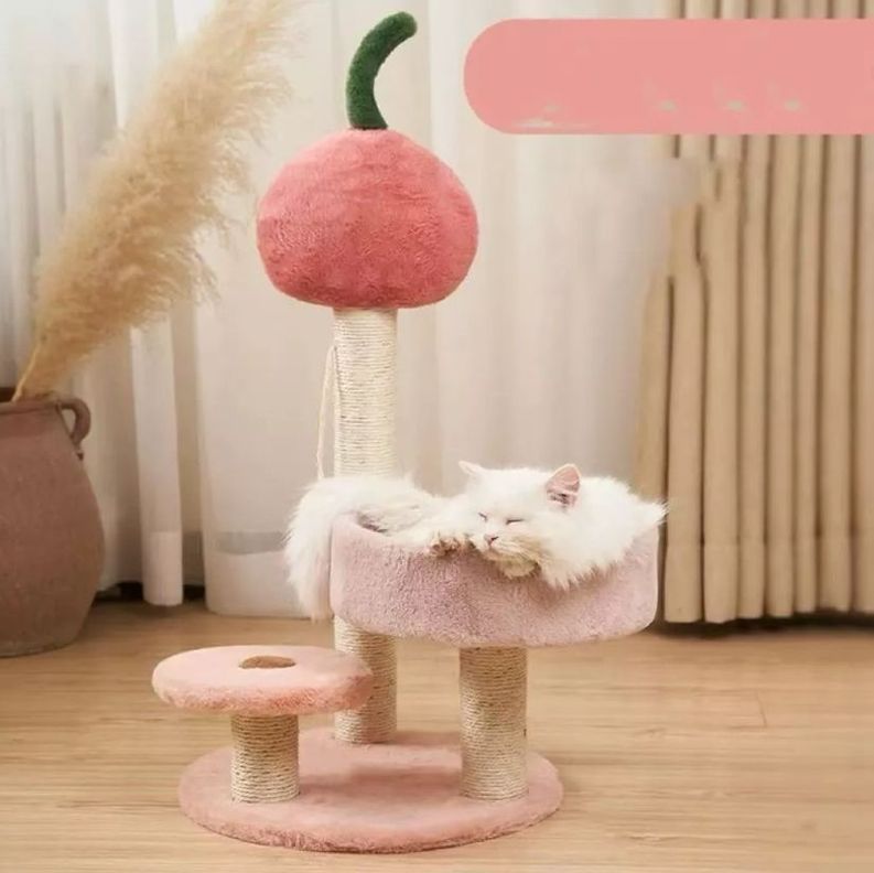 Rascador Para Gatos Cocolumpio Para Gatos De 4 Pisos Rosado-3