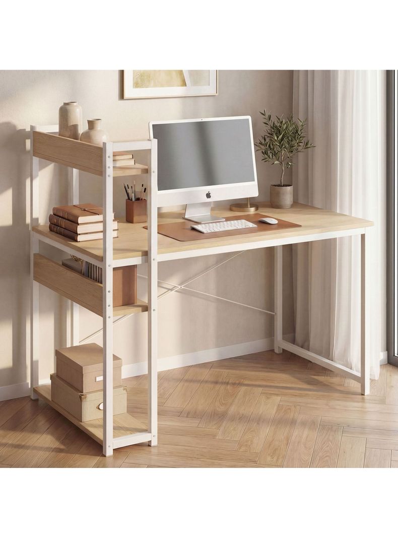 Escritorio H Oficina Madera Espesor 18mm 120cm X 55cm X 72cm