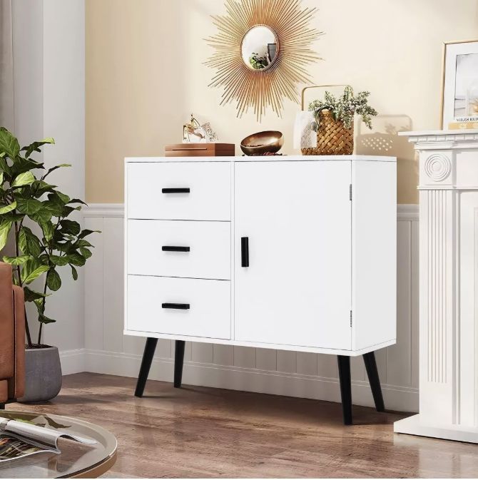 Comoda Velador Con Cajones Homer Design 80*30*78cm Americano-1