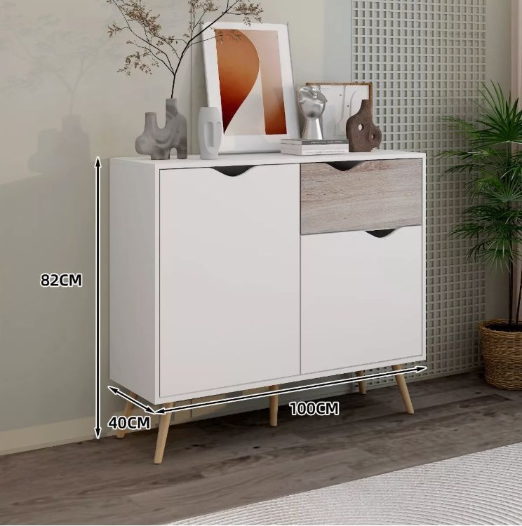Comoda Velador Con Cajon Homer Design 100*40*82cm Americano-3