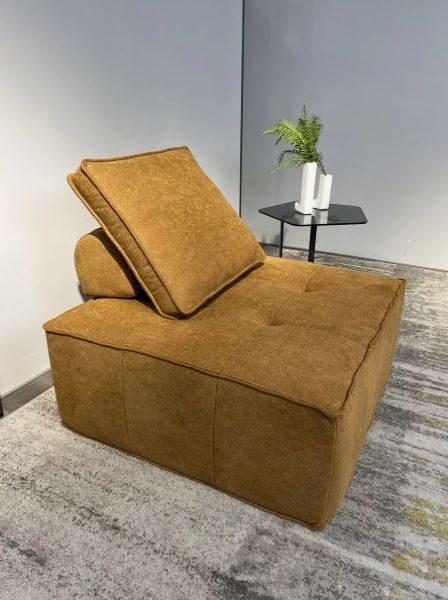 Juego 2 Sofa Modular Individual 85x85x70cm Alta Elasticidad  Diseño de la tela Rayado-1