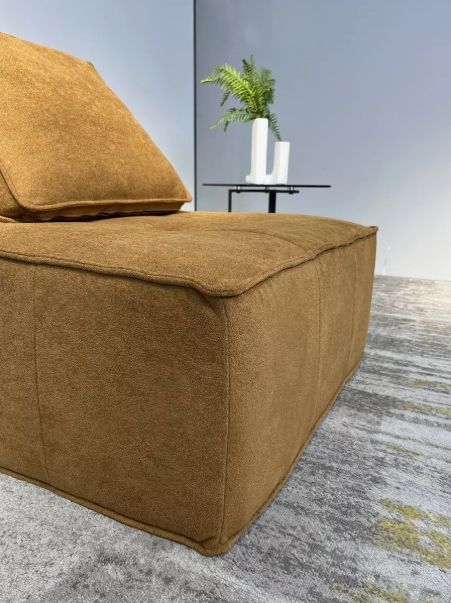 Juego 2 Sofa Modular Individual 85x85x70cm Alta Elasticidad  Diseño de la tela Rayado-3