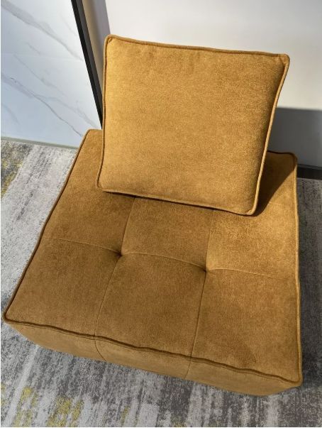 Juego 2 Sofa Modular Individual 85x85x70cm Alta Elasticidad  Diseño de la tela Rayado-4