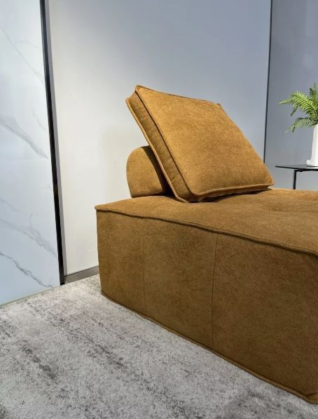 Juego 2 Sofa Modular Individual 85x85x70cm Alta Elasticidad  Diseño de la tela Rayado-5