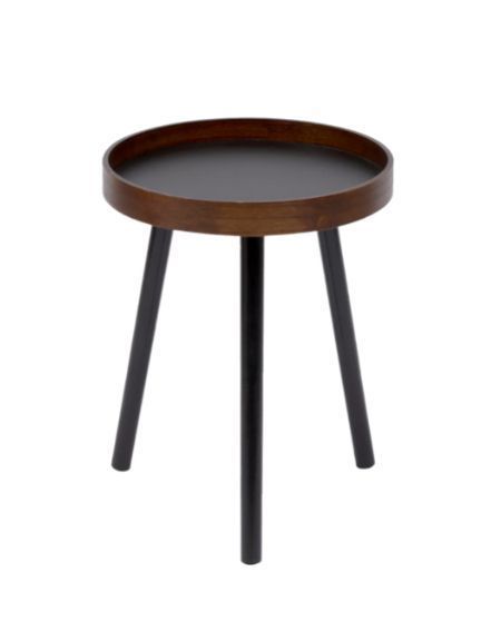 Mesa Lateral Homer Design Redonda Acero 40x45cm Melamina-0