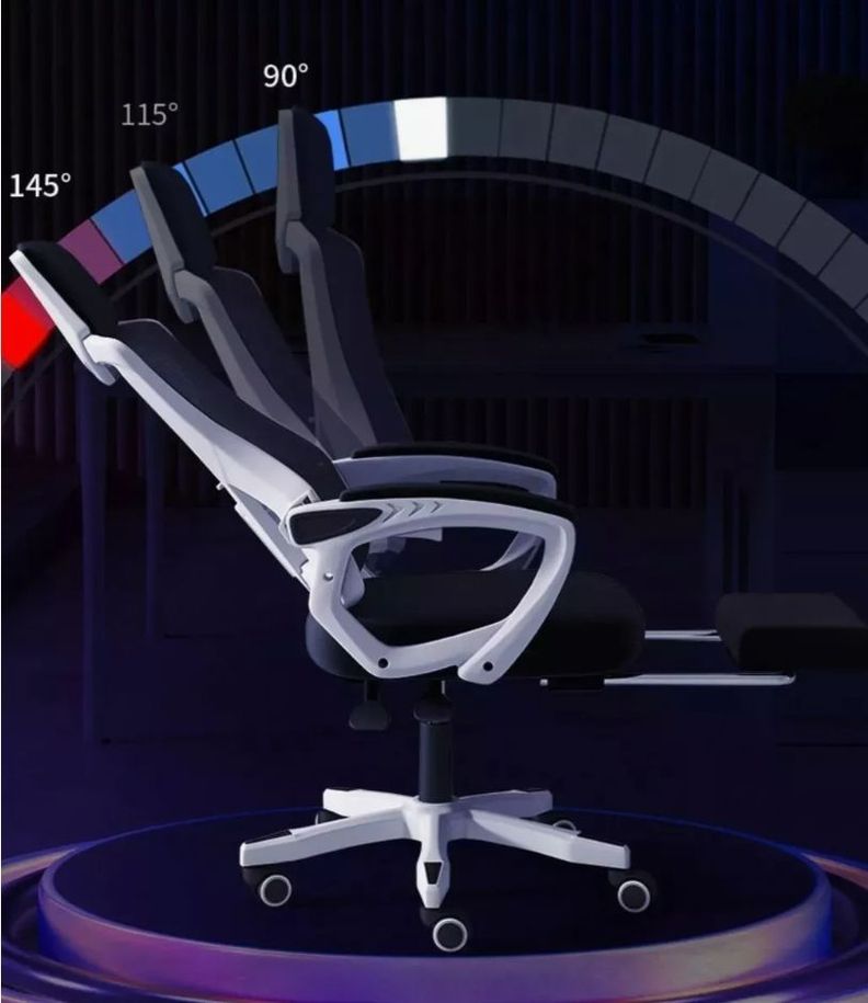 Silla De Oficina Ejecutiva Gamer Con Reposa Pie Reclinable-3