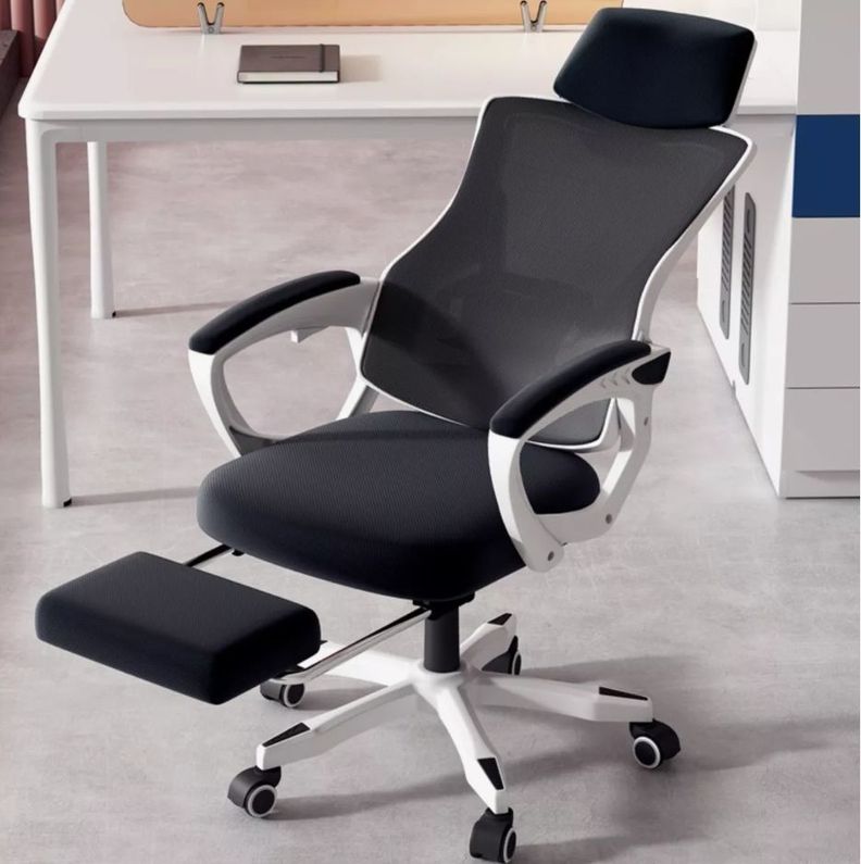 Silla De Oficina Ejecutiva Gamer Con Reposa Pie Reclinable-4