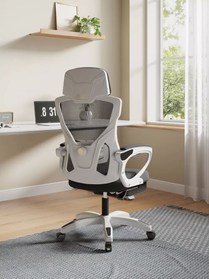 Silla De Oficina Ejecutiva Gamer Con Reposa Pie Reclinable-0