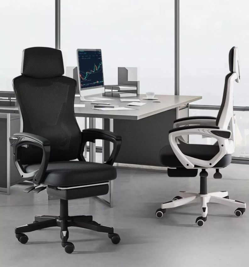 Silla De Oficina Ejecutiva Gamer Con Reposa Pie Reclinable-1