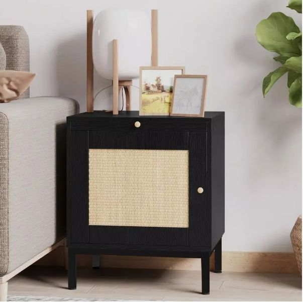 Velador Con Puerta Diseño Tejido Norte Americano 48*40*57cm-2