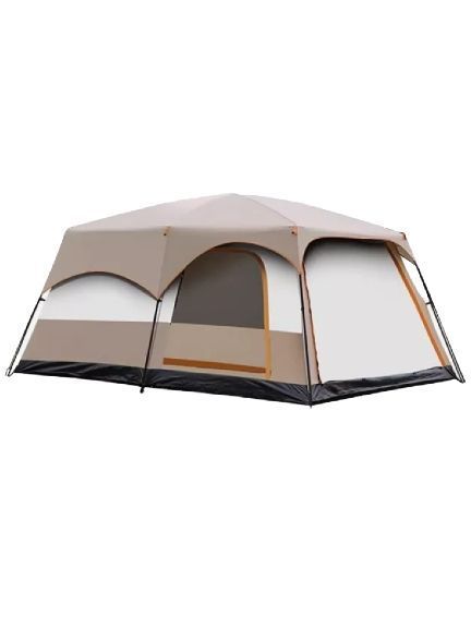 Carpa 12 Personas Techo Largo Color Marronclaro Homeroutdoor-0