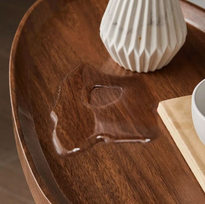 Mesa De Centro Lateral Living Redonda Doble Madera Nactural-3
