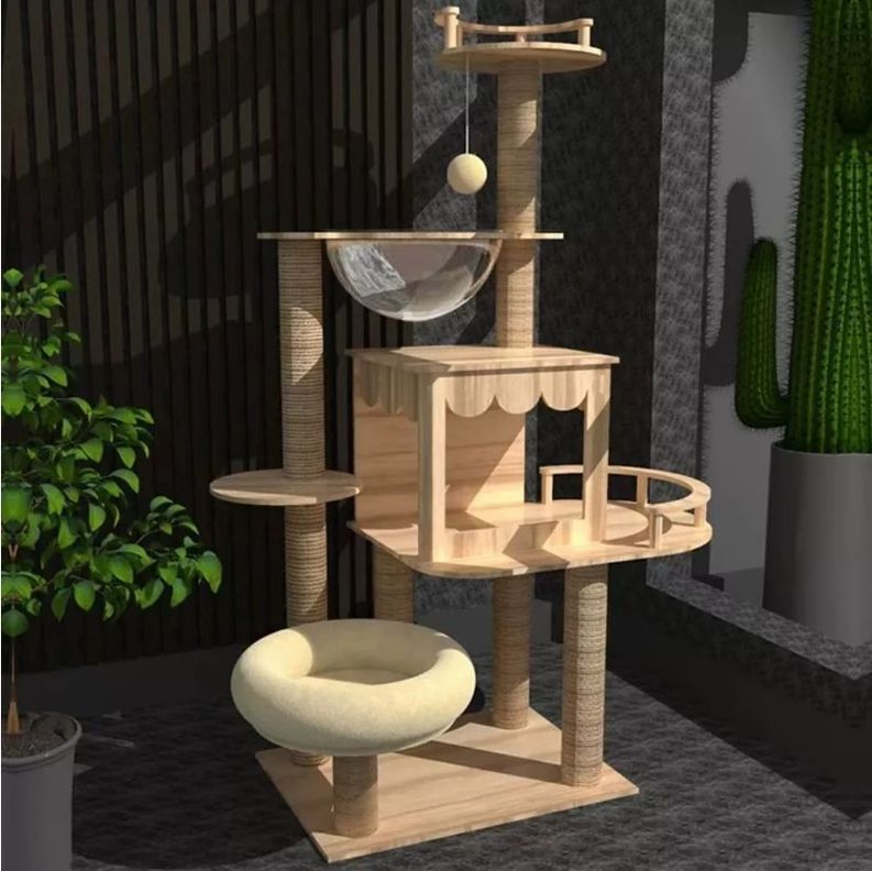 Rascador Para Gatos Cocolumpio Para Gatos De Cinco Pisos-1