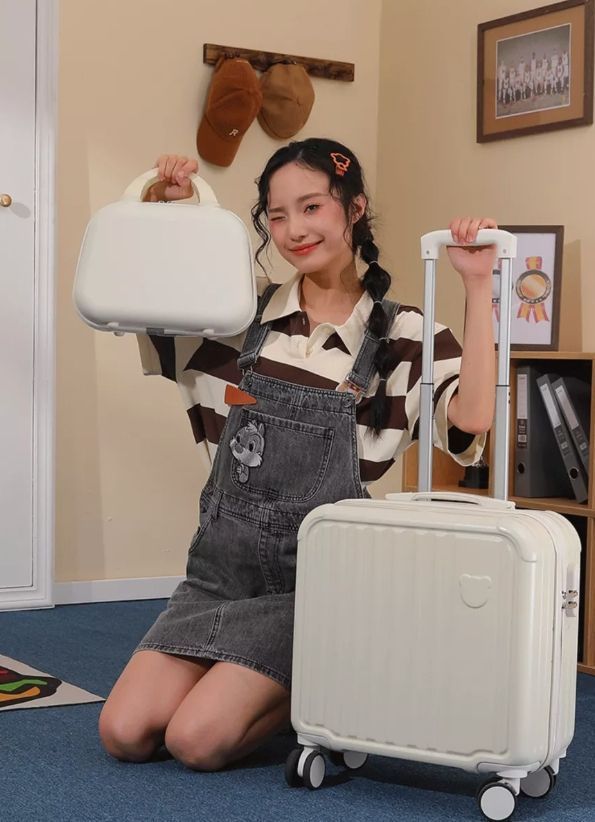 Set Maleta Cabina 18 Pulgada Con Bolso De Viaje Para Adulto-2