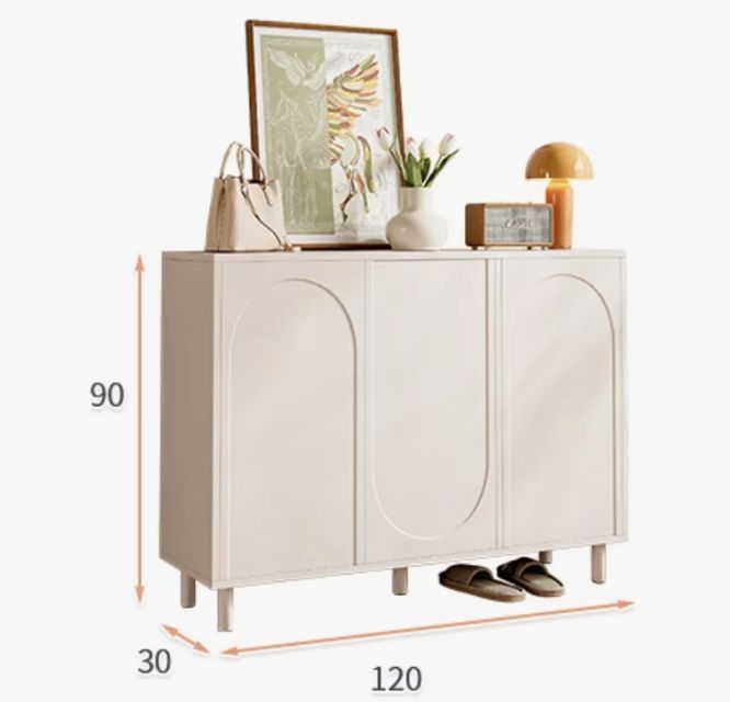 Zapatero Comoda 3 Puertas Repisa Ajustable 120cm De Ancho-3