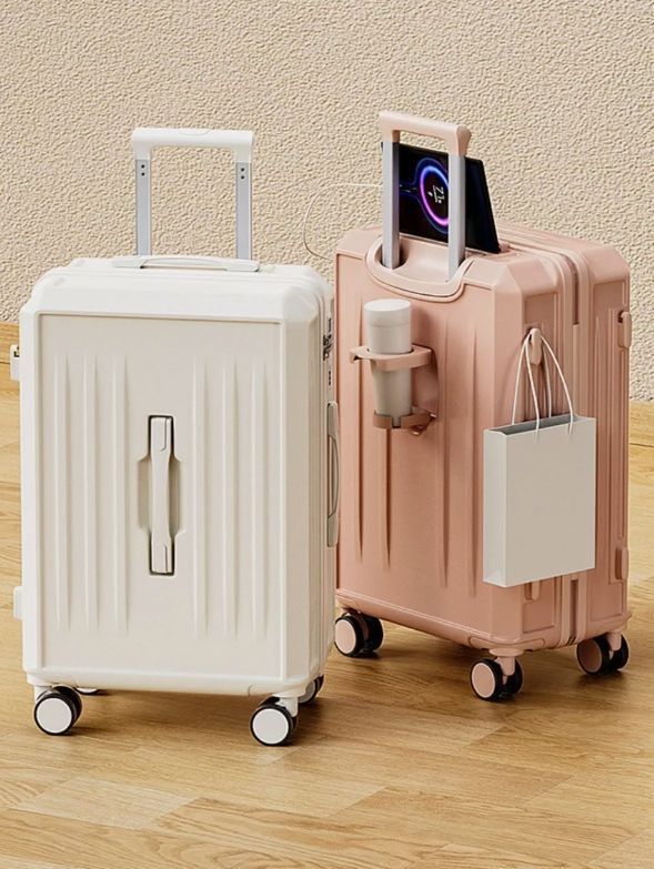 Maleta De Cabina 20 Pulgada Con Porta Vaso Y Puerto Usb-6