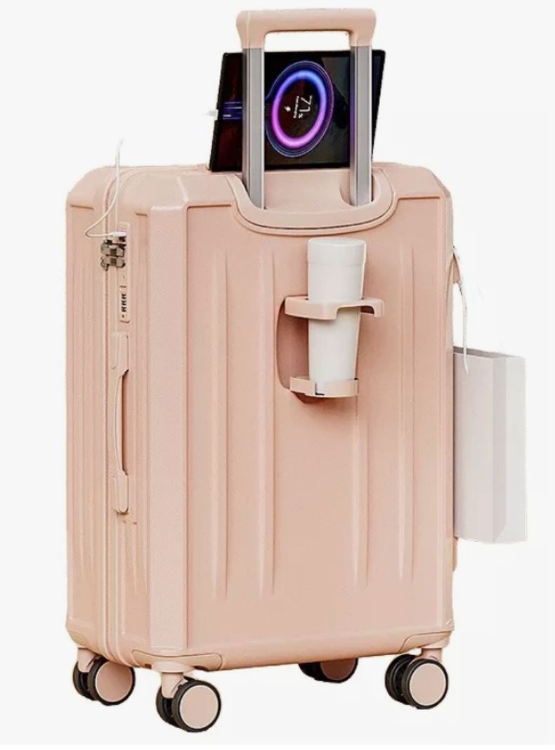 Maleta De Cabina 20 Pulgada Con Porta Vaso Y Puerto Usb-0