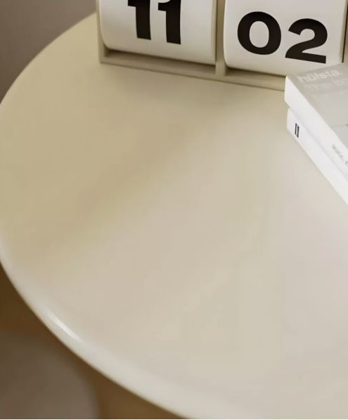 Mesa Lateral Homer Design Redonda Acero 40 Cm Metalica-2