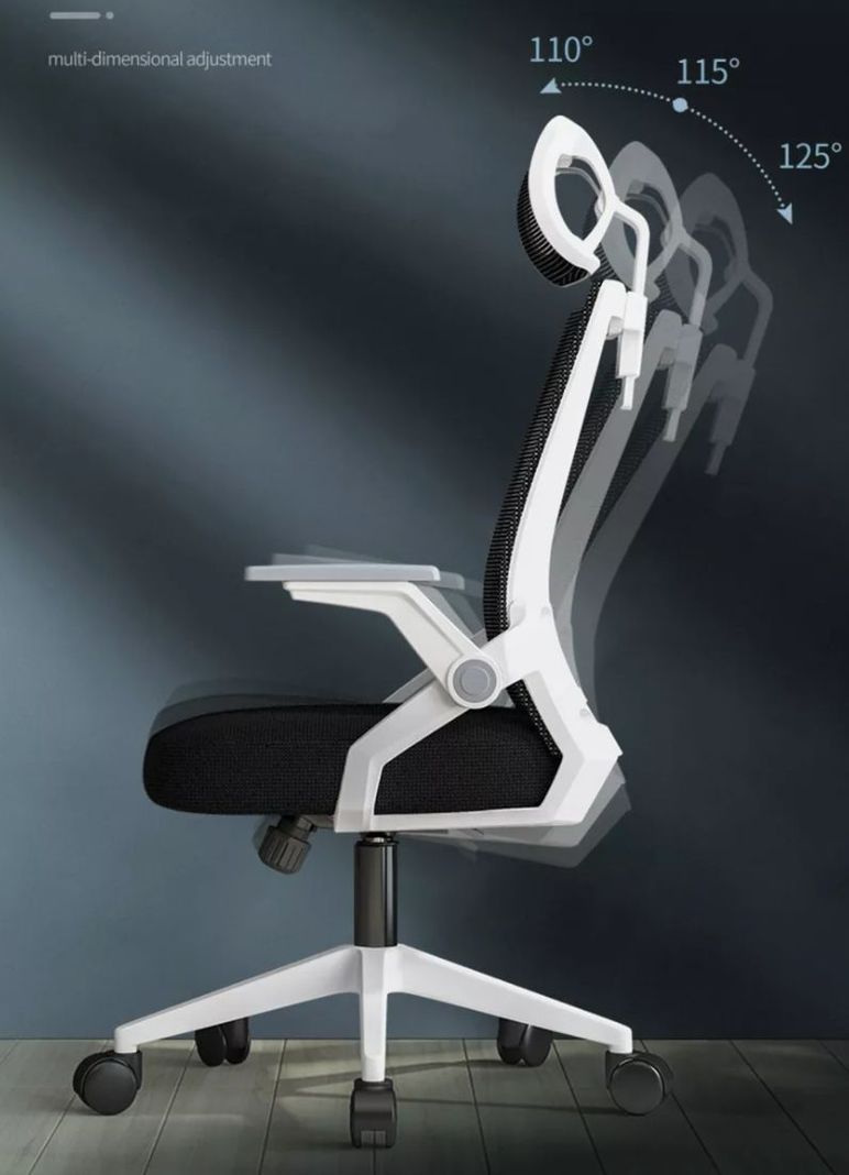 Silla Oficina Ejecutiva Asiento De Memoria Cuello Blanco Homer Design-5