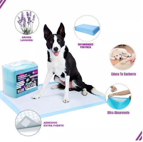 Puppy Shop 100 sabanillas desechables perros 45x60cm pañales-1