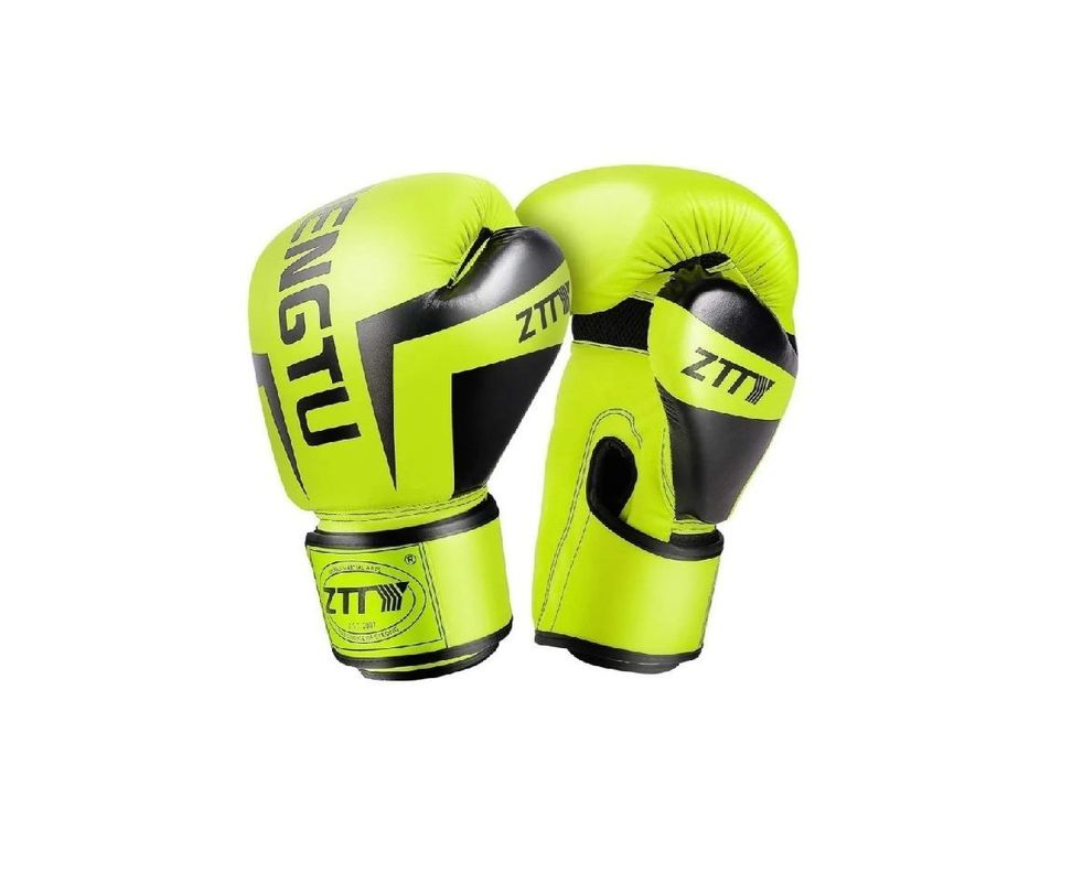 Guante De Box Boxeo Amarillo 8 oz-0