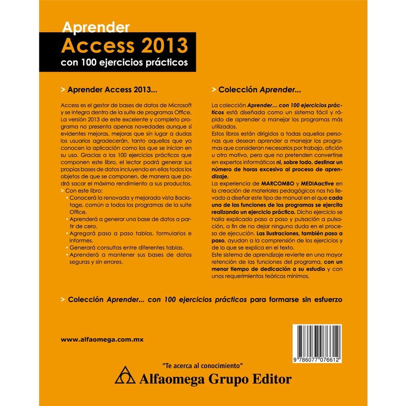 APRENDER ACCESS 2013 : con 100 ejercicios prácticos.-1