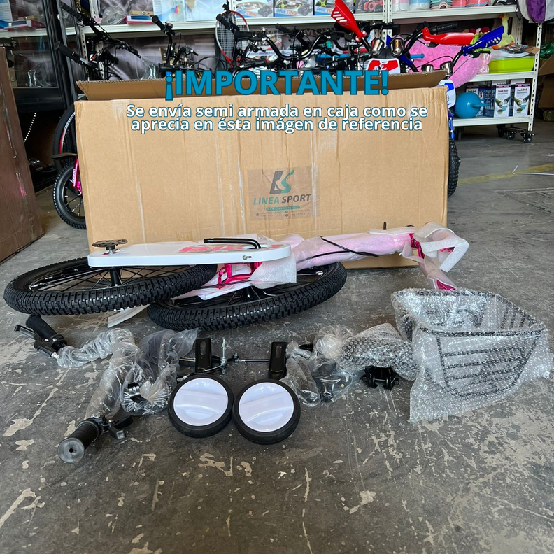 Bicicleta para niños aro 16" con Canasto Colores Metalizados-2