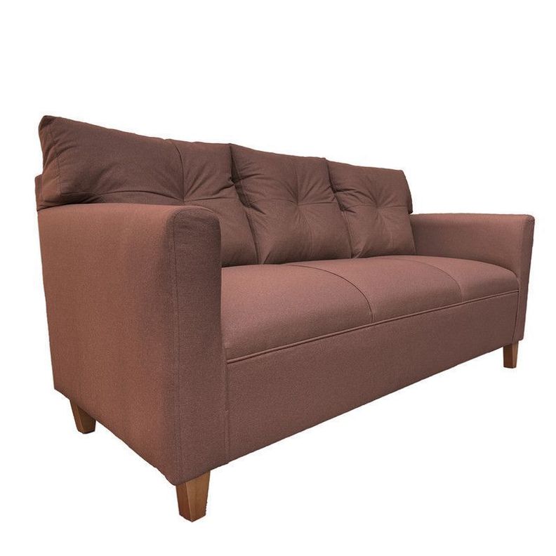 Sofá Mateo Chenille Cafe Pata Madera 3C-1