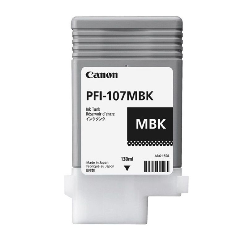 Cartucho de Tinta Canon PFI-107MBK 130ml Nego Mate 6704B001-1