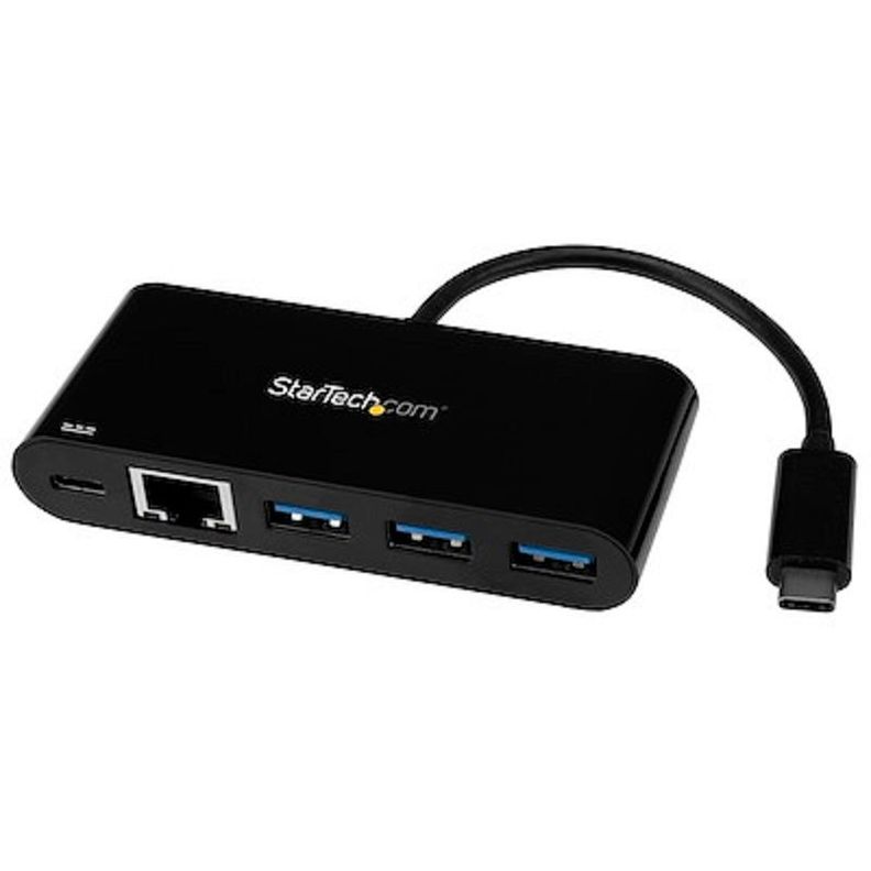 Adaptador Startech Hub US1GC303APD USB-C a RJ-45/USB-C/USB-A(3) 5 Puertos-0